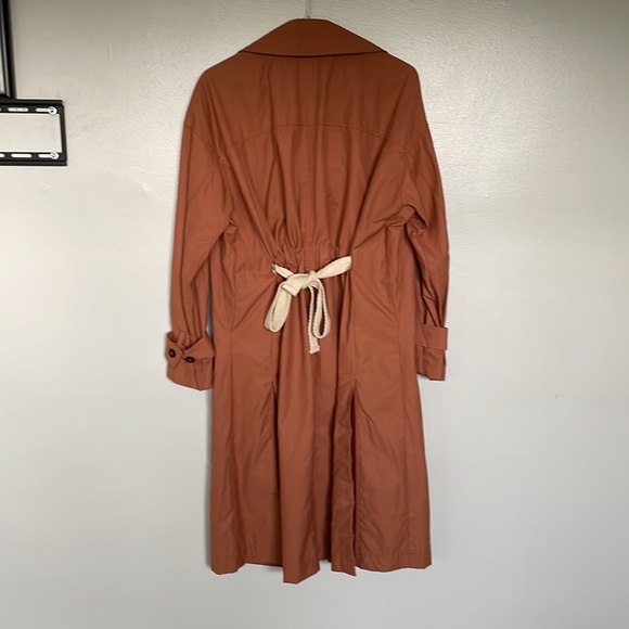 Dusty Rose Trench Coat - Picture 2 of 3